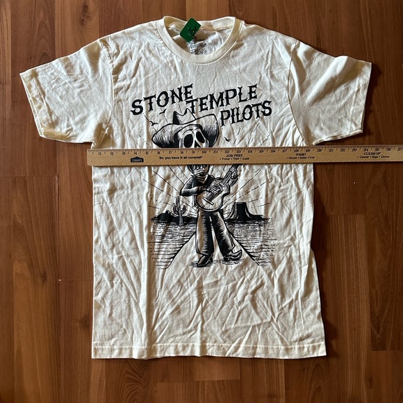 NWT Stone Temple Pilots Singing Skeleton Cowboy 🤠 T-shirt size medium - Picture 5 of 7